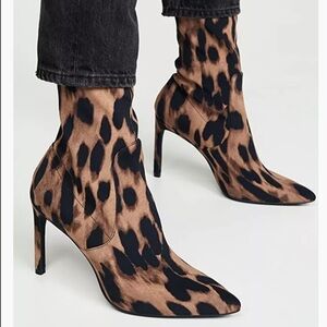 Stuart Weitzman Leopard Print Wren Boots 10